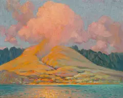 Olowalu, Maui, Hawaii by Frank Montague Moore, circa 1923-28, oil on board, offered Aug 2017