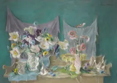 Hobson Pittman, The Buffet, 1948, oil on canvas