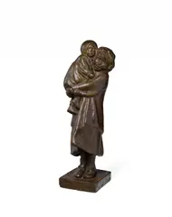 Abastenia St. Leger Eberle, Little Mother, bronze with brown patina