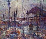 John Edward Costigan, Sunrise, oil on canvas