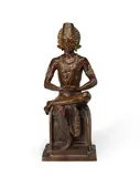 Malvina Hoffman, Uday Shankar, bronze with brown patina and select areas of gilt