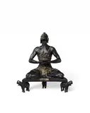 Malvina Hoffman, Hindu Incense Burner, bronze with  dark brown patina and select areas of gilt