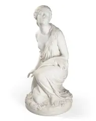 Randolph Rogers, Ruth Gleaning, 1850, marble
