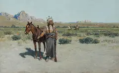 Henry Farny, Cheyenne Scout, watercolor and gouache on paper