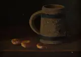 John F. Peto, The Gray Jug, oil on panel