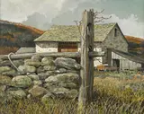 Eric Sloane, The Sickle, oil on board