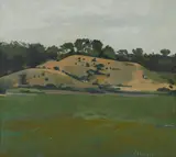 Israel Hershberg, Landscape, oil on canvas