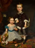 Charles Christian Nahl, The Henderson Children, oil on canvas