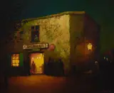 Will Sparks, The Calaveras Bar, Old San Andreas, oil on board