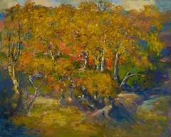 Thomas A. McGlynn, Autumn, oil on canvas