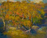 Thomas A. McGlynn, Autumn, oil on canvas