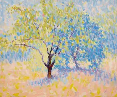 Fruit Tree by William Clapp, oil on board, sold Apr 2017