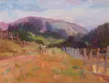 Selden Connor Gile, Mother and Child on a Country Road, oil on canvas