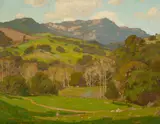 William Wendt, Verdant Hills on a Clear Day