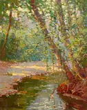 Benjamin Brown, The Forest Screen, oil on canvas