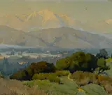 Mt. San Antonio by Marion Wachtel, watercolor and graphite on paper, sold Apr 2017