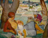 Elanor Colburn, New Earth, 1933, oil on masonite