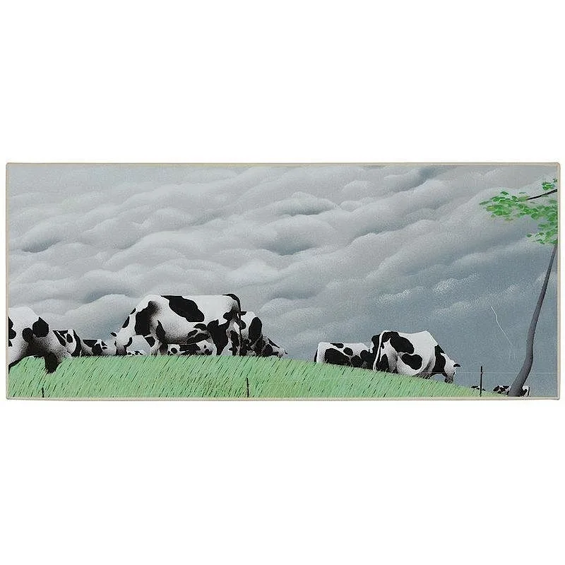 Herd Spring Storm by Maud Gatewood, circa 1980, acrylic on canvas, sold Jul 2017