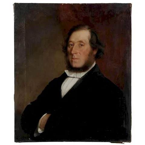Chester Harding, Portrait of a Blue-eyed Gentleman, oil on canvas