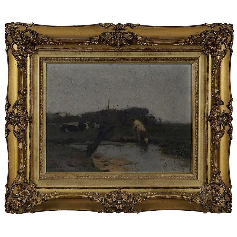 Walter Castle Keith, Cows in a Pasture, oil on canvas