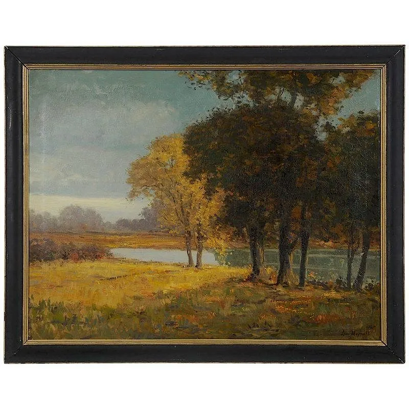 Louis Meynell, Autumn Landscape, oil on canvas