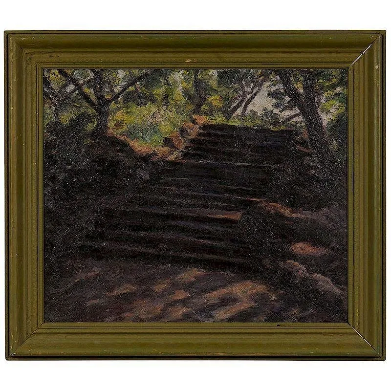 Irvin Ticktin, The Steps, oil on canvas