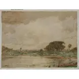 Edward Henry Potthast, Marsh Landscape with Clouds