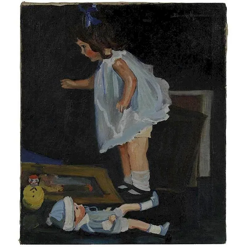 Blanche Hamilton, The Doll, circa 1930s, oil on canvas