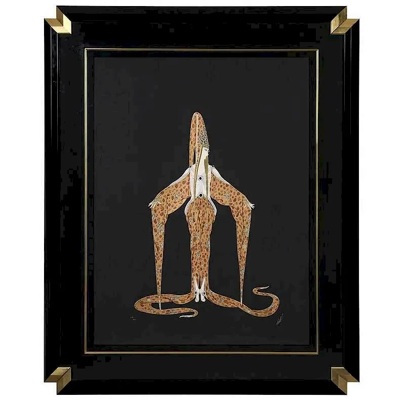 Ert, åÊ Starfish,åÊsigned lower right "Ert, serigraph on paper with embossing and foil