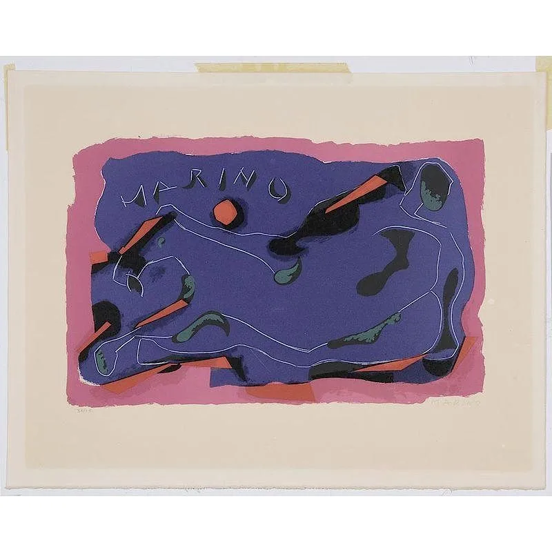 Cavallo by Marino Marini, 1974, color lithograph on Arches paper, sold Jul 2017