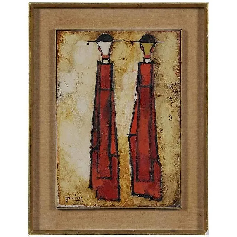 Pretini by Giuseppe Gambino, acrylic on canvas, offered Jul 2017