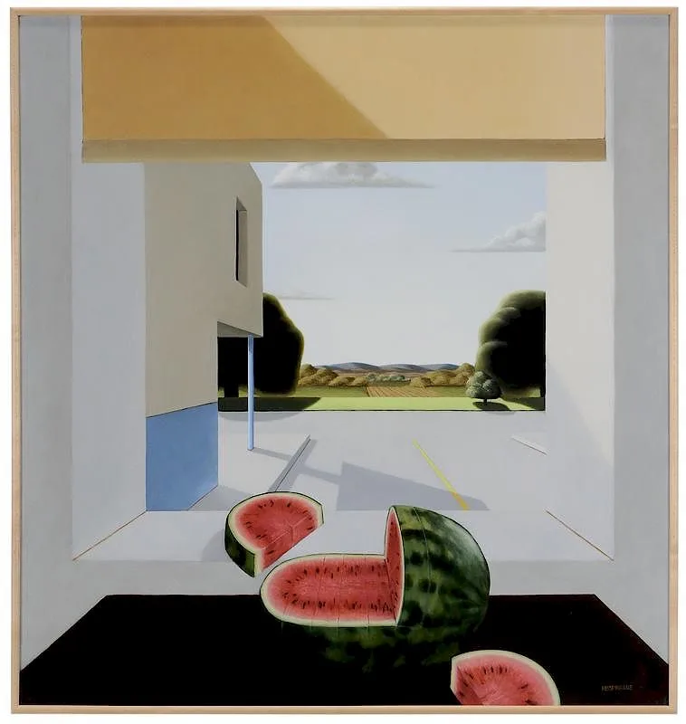 Roger 'Rb' Sprague, Window With Sliced Watermelon, 1993, oil on canvas