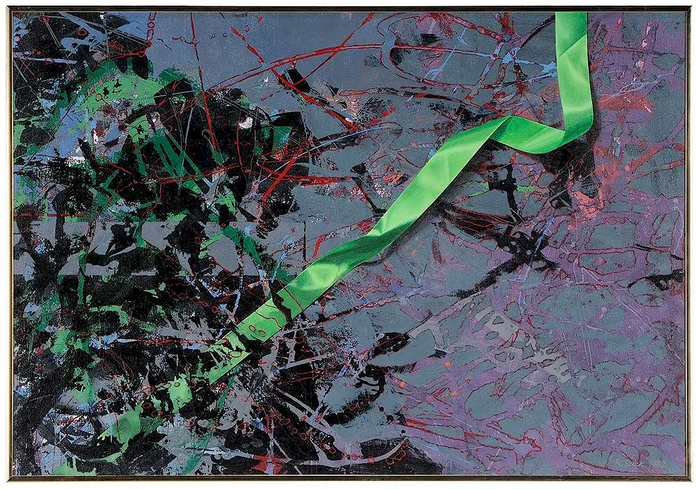 Robert Tynes Dick, Green Satin Ribbon, 1982, oil on canvas