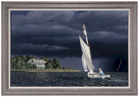 Jack Saylor, Running for Cover, 1999, oil on canvas