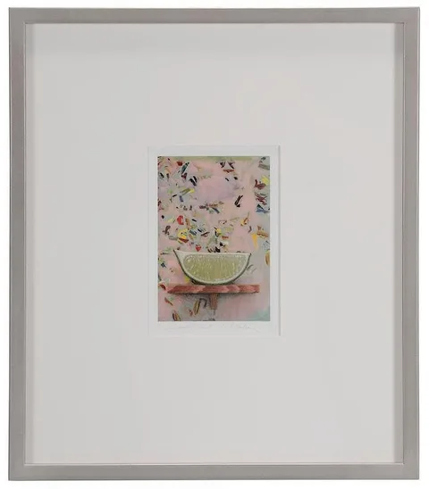 Lime with Cloud by Paul Jerome Hartley, oil on paper, sold May 2017