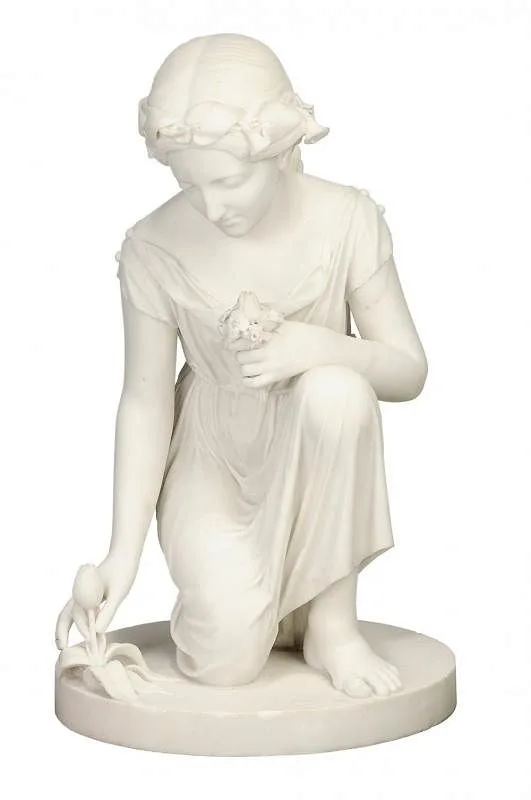 Springtime by Joseph Mozier, 1863, marble, sold May 2017