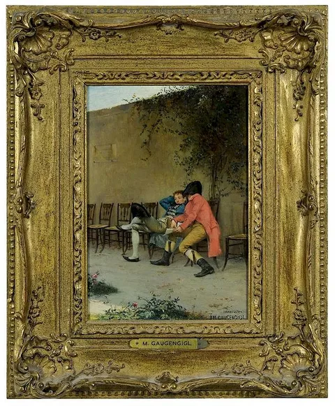 Ignaz Gaugengigl, Incredulity, circa 1888, oil on panel