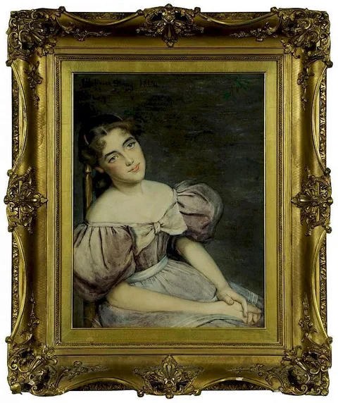 Young Girl by William Verplanck Birney, 1886, watercolor, sold May 2017