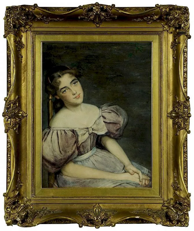 William Verplanck Birney, Young Girl, 1886, watercolor