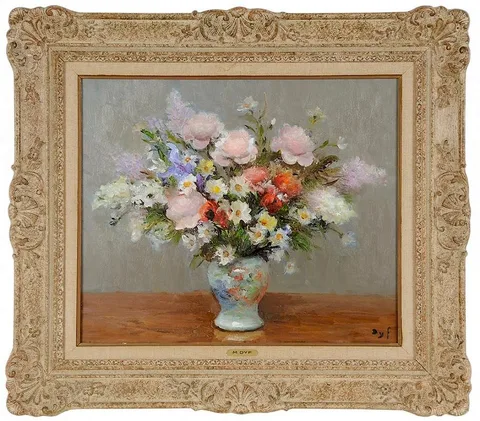 [Lilas et Pivoines] by Marcel Dyf, 1979, oil on canvas, sold May 2017
