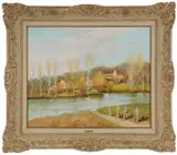 Marcel Dyf, [Chemin de la rivière (Saint Leger en Yvelines, Ile de France)]