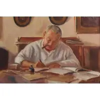 Portrait of the Artist by Robert Philipp, Oil on canvas, sold Apr 2022