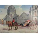 Eulalio Garcia Mata, Cuban Scene, Oil on canvas