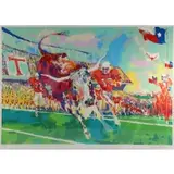Texas Longhorns by LeRoy Neiman, Serigraph, sold Apr 2022