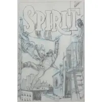 Will Eisner, Spirit, 1958, Mixed media on paper