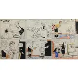 Bud Fisher, Mutt and Jeff cartoon, Mixed media on paper