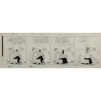 Chic Young, Blondie cartoon, Mixed media on paper