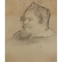 Anthony van Dyck, Portrait, Mixed media on paper