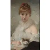 James Champney, Portrait of a Woman After Chaplin, Pastel