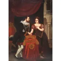 Ernst Adolph Meissner, Genre Scene, Oil on canvas